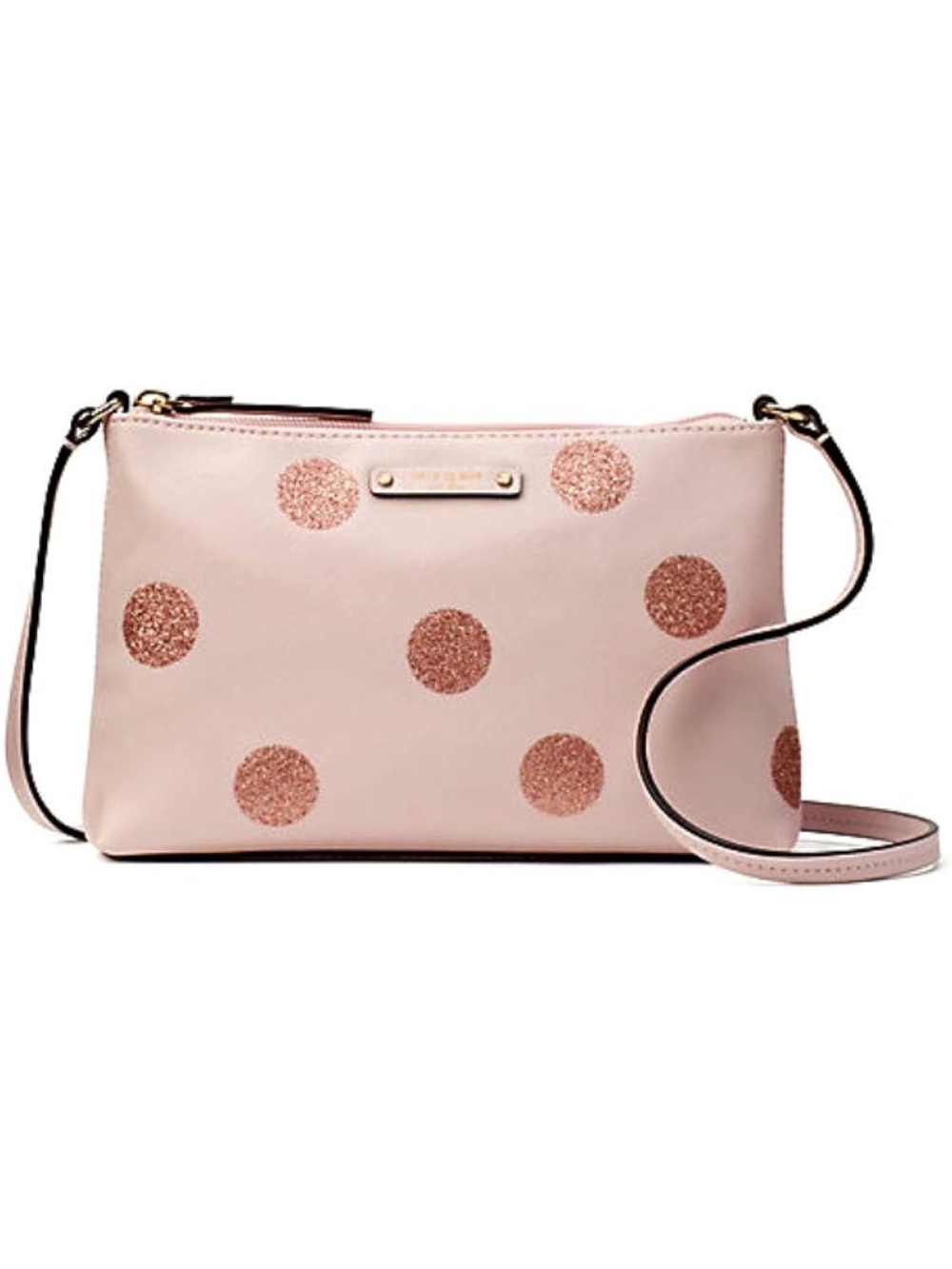 Kate Spade Blush Pink Polka Dot Crossbody Bag